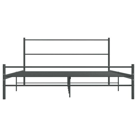 vidaXL Bedframe zonder matras metaal grijs 140x200 cm afbeelding3 - 1