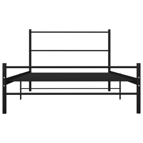 vidaXL Bedframe metaal zwart 90x200 cm afbeelding3 - 1