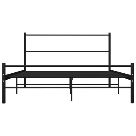 vidaXL Bedframe metaal zwart 160x200 cm afbeelding3 - 1