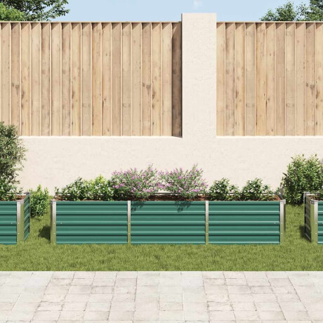vidaXL Plantenbak verhoogd 240x40x45 cm gegalvaniseerd staal groen afbeelding3 - 1