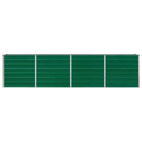 vidaXL Plantenbak verhoogd 320x40x77 cm gegalvaniseerd staal groen afbeelding3 - 1