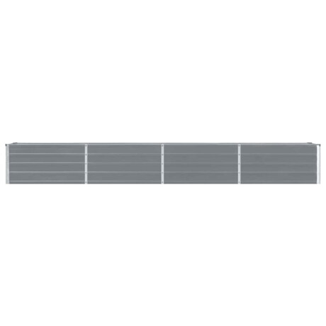 vidaXL Plantenbak verhoogd 320x40x45 cm gegalvaniseerd staal grijs afbeelding3 - 1