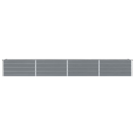 vidaXL Plantenbak verhoogd 320x40x45 cm gegalvaniseerd staal grijs afbeelding3 - 1