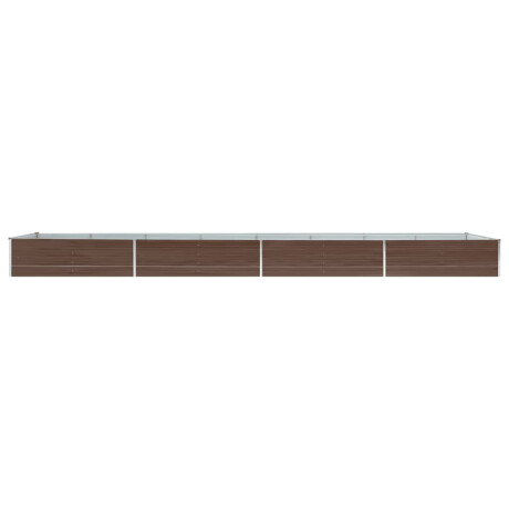 vidaXL Plantenbak verhoogd 600x80x45 cm gegalvaniseerd staal bruin afbeelding3 - 1
