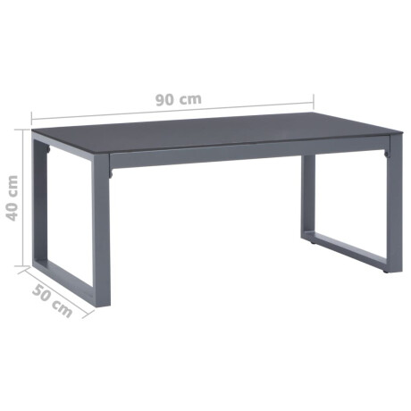 vidaXL Salontafel 90x50x40 cm aluminium afbeelding3 - 1