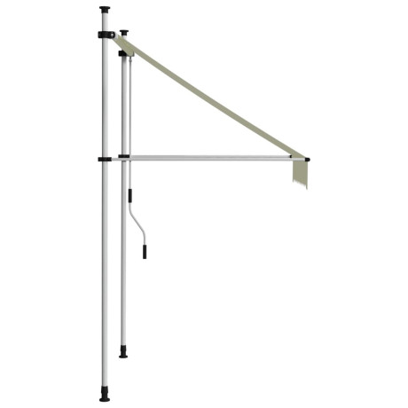 vidaXL Luifel handmatig uittrekbaar 100 cm crème afbeelding3 - 1