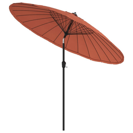 vidaXL Parasol met aluminium paal 270 cm terracottakleurig afbeelding3 - 1