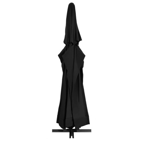 vidaXL Parasol met aluminium paal 500 cm zwart afbeelding3 - 1