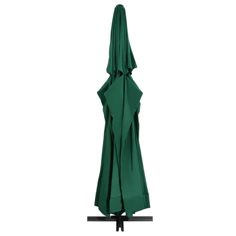 vidaXL Parasol met aluminium paal 600 cm groen afbeelding3 - 1
