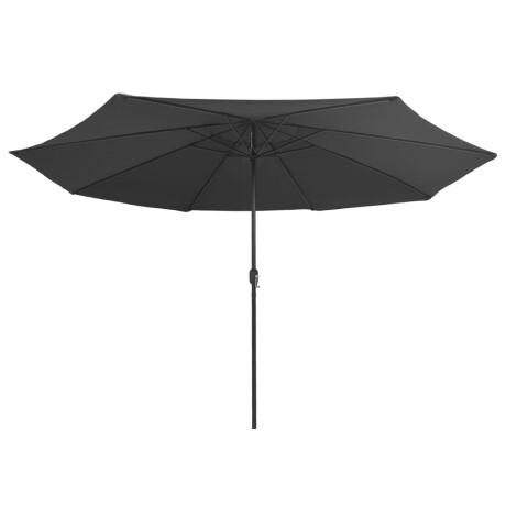 vidaXL Parasol met metalen paal 390 cm antracietkleurig afbeelding3 - 1