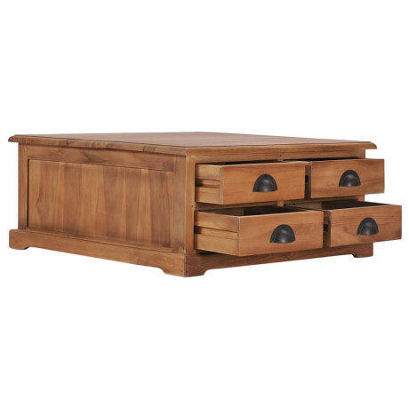 vidaXL Salontafel 68x68x30 cm massief teakhout afbeelding3 - 1