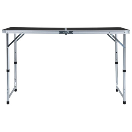vidaXL Campingtafel inklapbaar 120x60 cm aluminium grijs afbeelding3 - 1
