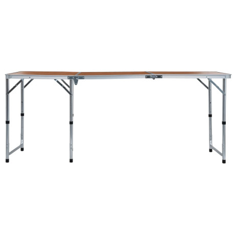 vidaXL Campingtafel inklapbaar 180x60 cm aluminium afbeelding3 - 1