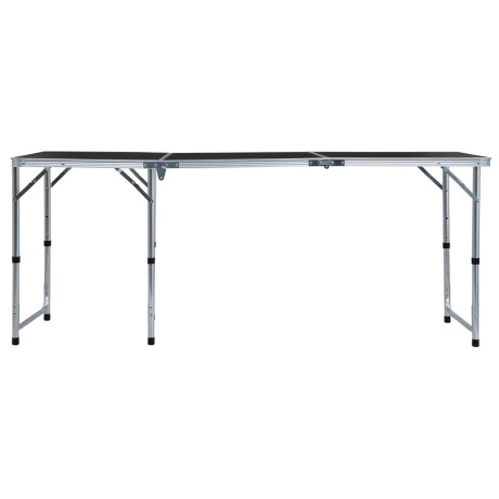 vidaXL Campingtafel inklapbaar 180x60 cm aluminium grijs afbeelding3 - 1