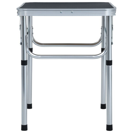vidaXL Campingtafel inklapbaar 60x45 cm aluminium grijs afbeelding3 - 1