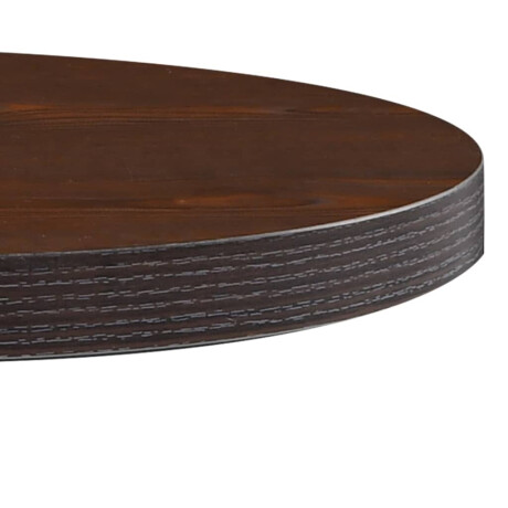 vidaXL Bistrotafel 50 cm MDF donkerbruin afbeelding3 - 1
