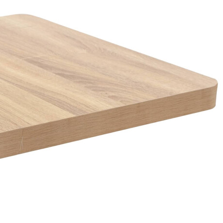 vidaXL Bistrotafel 60x60 cm MDF lichtbruin afbeelding3 - 1