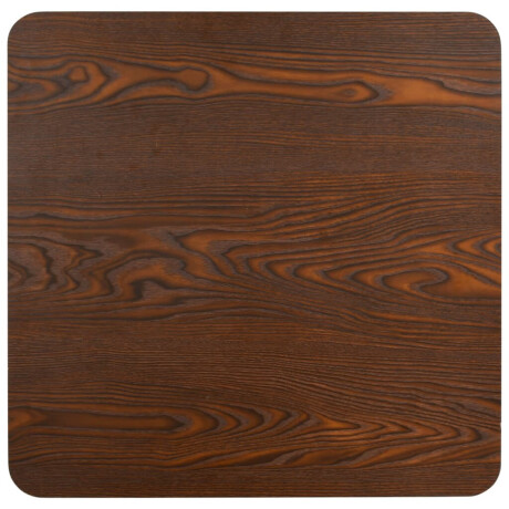 vidaXL Bistrotafel 80x80 cm MDF donkerbruin afbeelding3 - 1