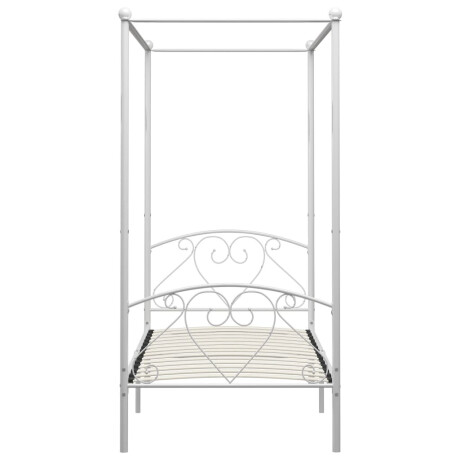 vidaXL Hemelbedframe metaal wit 100x200 cm afbeelding3 - 1