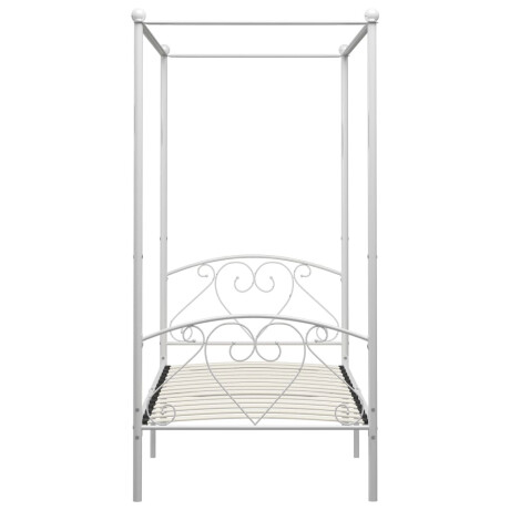 vidaXL Hemelbedframe metaal wit 120x200 cm afbeelding3 - 1