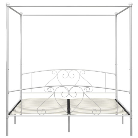 vidaXL Hemelbedframe metaal wit 180x200 cm afbeelding3 - 1