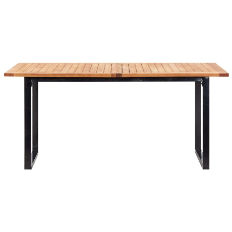 vidaXL 7-delige Tuinset poly rattan en acaciahout grijs afbeelding3 - 1