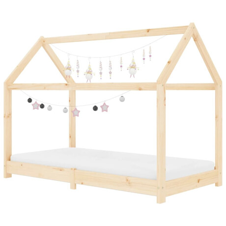vidaXL Kinderbedframe massief grenenhout 70x140 cm afbeelding3 - 1