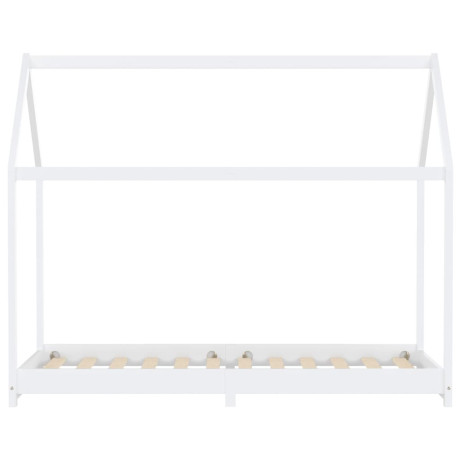 vidaXL Kinderbedframe massief grenenhout wit 90x200 cm afbeelding3 - 1