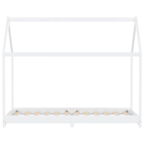 vidaXL Kinderbedframe massief grenenhout wit 90x200 cm afbeelding3 - 1