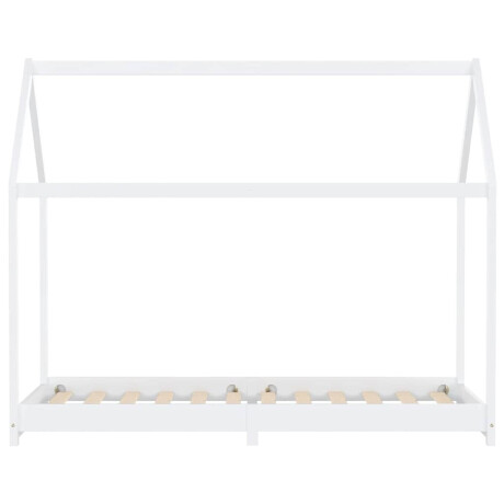 vidaXL Kinderbedframe massief grenenhout wit 90x200 cm afbeelding3 - 1