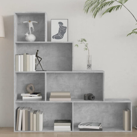 vidaXL Boekenkast/kamerscherm 155x24x160 cm bewerkt hout betongrijs afbeelding3 - 1