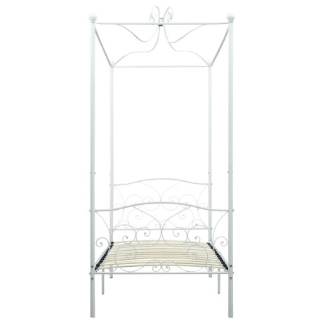 vidaXL Hemelbedframe metaal wit 100x200 cm afbeelding3 - 1