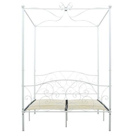 vidaXL Hemelbedframe metaal wit 120x200 cm afbeelding3 - 1