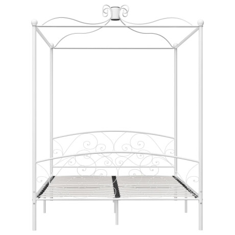 vidaXL Hemelbedframe metaal wit 160x200 cm afbeelding3 - 1