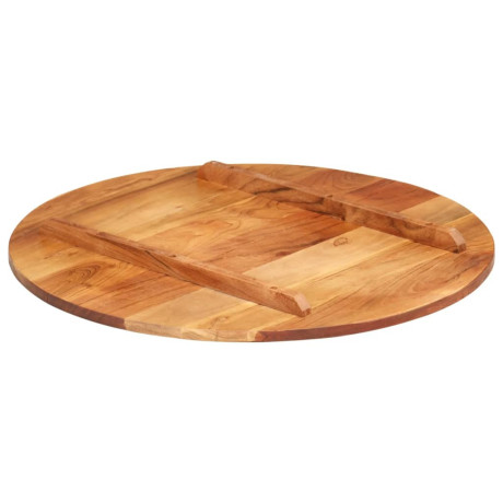 vidaXL Tafelblad rond 15-16 mm 60 cm massief acaciahout afbeelding3 - 1