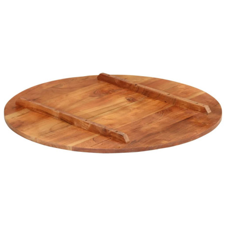 vidaXL Tafelblad rond 15-16 mm 70 cm massief acaciahout afbeelding3 - 1