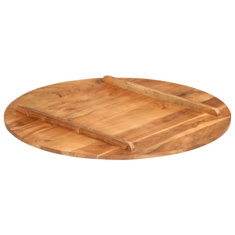 vidaXL Tafelblad rond 15-16 mm 80 cm massief acaciahout afbeelding3 - 1