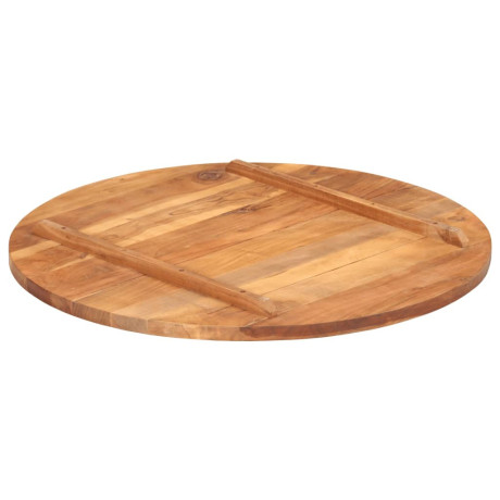 vidaXL Tafelblad rond 25-27 mm 80 cm massief acaciahout afbeelding3 - 1