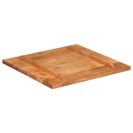 vidaXL Tafelblad 25-27 mm 60x60 cm massief acaciahout afbeelding3 - 1