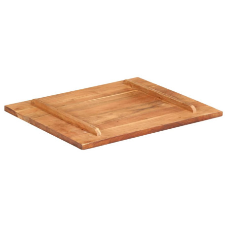 vidaXL Tafelblad 25-27 mm 60x70 cm massief acaciahout afbeelding3 - 1