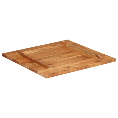 vidaXL Tafelblad 25-27 mm 70x70 cm massief acaciahout afbeelding3 - 1