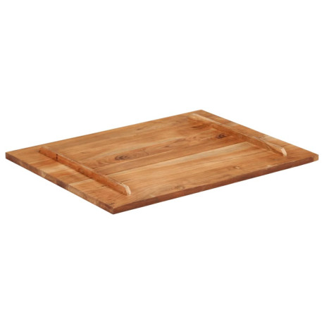 vidaXL Tafelblad 25-27 mm 70x90 cm massief acaciahout afbeelding3 - 1