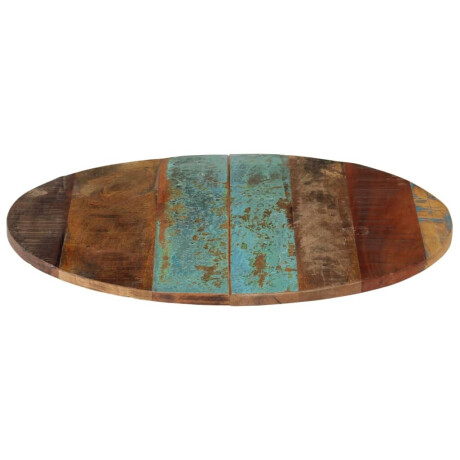 vidaXL Tafelblad rond 15-16 mm 60 cm massief gerecycled hout afbeelding3 - 1