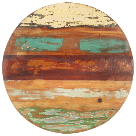 vidaXL Tafelblad rond 25-27 mm 50 cm massief gerecycled hout afbeelding3 - 1