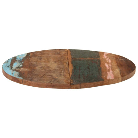 vidaXL Tafelblad rond 25-27 mm 70 cm massief gerecycled hout afbeelding3 - 1