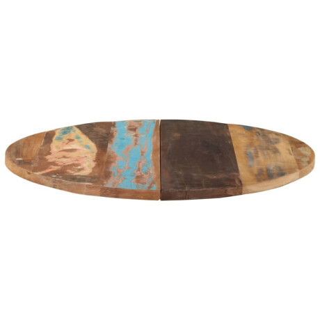 vidaXL Tafelblad rond 25-27 mm 80 cm massief gerecycled hout afbeelding3 - 1
