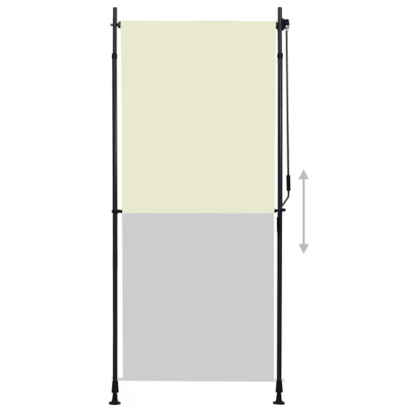 vidaXL Rolgordijn voor buiten 100x270 cm crème afbeelding3 - 1