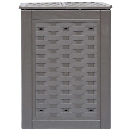 vidaXL Compostbakken 2 st 600 L 60x60x83 cm kunststof rattan bruin afbeelding3 - 1