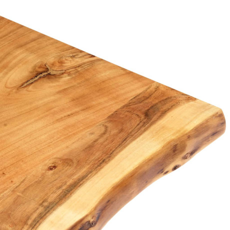 vidaXL Tafelblad 80x(50-60)x3,8 cm massief acaciahout afbeelding3 - 1