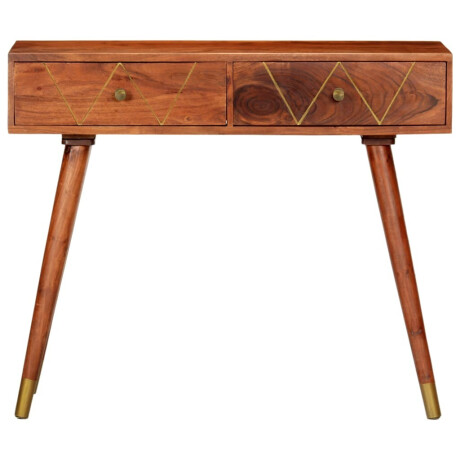 vidaXL Wandtafel 90x35x76 cm massief acaciahout afbeelding3 - 1